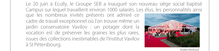 que les nombreux invités présents ont admiré ce cadre de travail exceptionnel où l’on trouve même un jardin conservatoire Vavilov : un potager dont la vocation est de préserver les graines les plus rares, issues des collections inestimables de l’Institut Vavilov  à St Pétersbourg. 